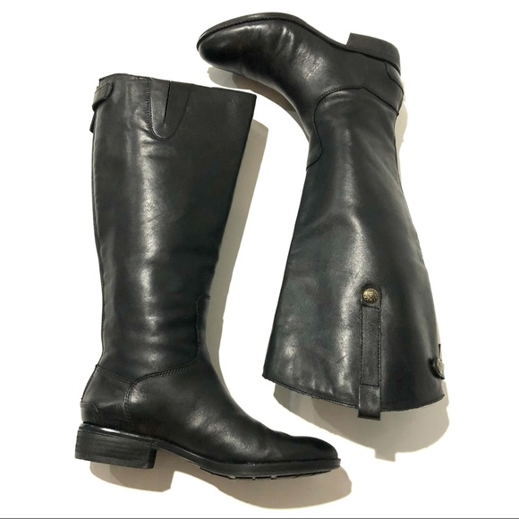 Sam Edelman Shoes - Sam Edelman Black Leather Riding Boots Size 7